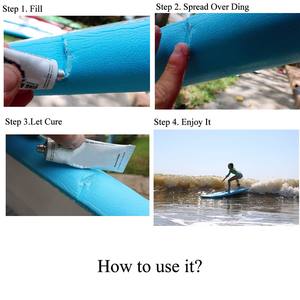 Colle transparente haute dureté résistante aux acides et à l'eau de mer WBG, colle sûre pour la réparation des planches de surf et des bateaux - Product Image 5