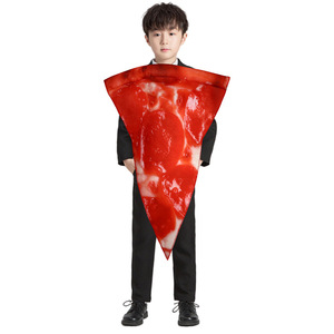Costume de cosplay pizza amusant pour adultes et enfants, accessoires de jeu de rôle alimentaire pour Halloween, pour fêtes et spectacles - Product Image 5