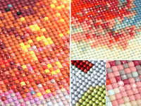 Peinture Diamant Personnalisée Fleurs Kits de Peinture Diamant DIY 5D Perles de Résine Décoration Murale Artistique