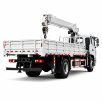 Grue sur camion à flèche hydraulique en acier renforcé pour projets à l'étranger et services de levage de matériaux à l'exportation