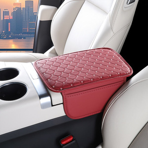 Reposabrazos Universal de Cuero para Coche, con Diseño de Diamantes, Protector <span class=keywords><strong>Central</strong></span>, Resistente al Desgaste y con Patrón Elevador - Product Image 3