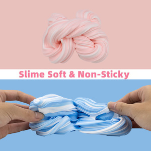 CHENXI Birthday Gifts Fine Butter <strong>Slime</strong> <strong>Kit</strong> Silky Soft Texture Customizable Non-toxic Stress Relief Toys for Kids Cloud <strong>Slime</strong> - Product Image 5