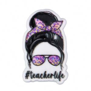 ชาร์มรองเท้าครูสีดำยอดนิยมปี 2025 สำหรับเด็ก ขายส่ง ชาร์มรองเท้าครูสำหรับตกแต่งรองเท้า ชาร์มรองเท้าครูสำหรับใส่<span class=keywords><strong>รองเท้า</strong></span>คล็อก - Product Image 2