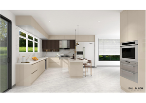 Meubles de cuisine modernes à conception modulaire, armoires de cuisine personnalisées de haute qualité, nouveau design, fabricant de cuisines pour petits appartements - Product Image 4