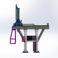 Peralatan Otomatisasi Rel untuk Penyortiran/Pemasangan Pengikat Rel, Perakitan Bagian Kereta Pengangkut, Set Roda Kereta Robot Gantry 3-Axis
