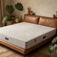 Matelas de sommeil familial respirant à ressorts Bonnell doubles, compressé sous vide, antidérapant et à haute résilience pour chambre à coucher