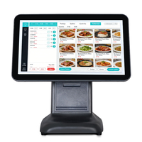 Caisse enregistreuse tout-en-un POS 15 pouces avec imprimante thermique 58 mm/80 mm, système d'exploitation Android, processeur RK3566, Bluetooth 5.2
