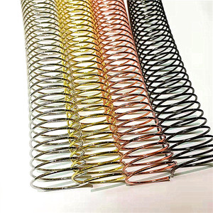 Fil de <span class=keywords><strong>reliure</strong></span> en <span class=keywords><strong>spirale</strong></span> <span class=keywords><strong>métallique</strong></span> recouvert de nylon pour carnet - Product Image 2
