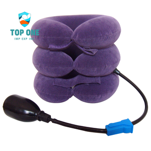 TopOne Tractor Cervical superior inflado de cuello completo de tres capas Soporte deportivo y de entretenimiento Protección de vértebra cervical - Product Image 5