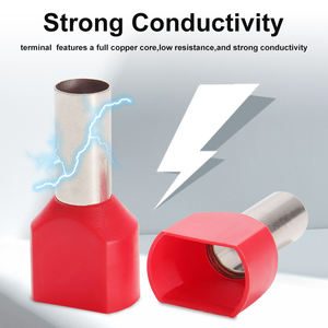 Terminales de Cable de Cobre para Automoción, Conector de Crimpado, Terminales Aislados de Doble Cable, 12V, Suministro de Fábrica - Product Image 3