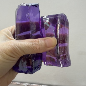 1 kg de zircone cubique synthétique brute de couleur violette lavande pour la découpe de pierres précieuses - Product Image 2