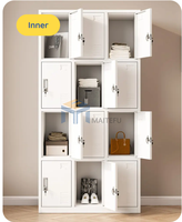 Armoire de rangement métallique multi-compartiments, casier personnel pour école, usine, salle de sport, KD, emballage plat