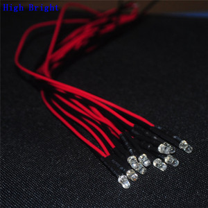 Diodo led azul Ultra brillante, rojo, verde, azul, blanco, amarillo, rosa, multicolor, precableado, 5mm, 12V - Product Image 4