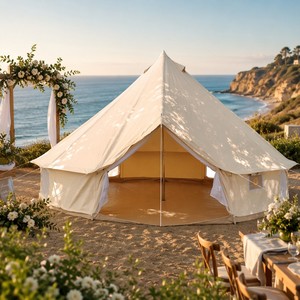 OEM 3M/4M/5M/6M Yourte Mongole Tente Grand Espace Extérieur Étanche Glamping Dôme de Luxe 3m Camping Resort Cloche Tente - Product Image 4