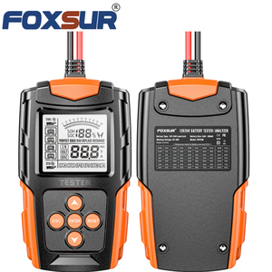 เครื่องทดสอบแบตเตอรี่ FOXSUR ป้องกันเต็มรูปแบบ 12V 24V เครื่องวิเคราะห์ SOH <span class=keywords><strong>SOC</strong></span> เครื่องมือวินิจฉัยอเนกประสงค์ เครื่องทดสอบแบตเตอรี่ตะกั่วกรด 12V/24V - Product Image 4
