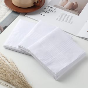 <strong>Men's</strong> 100% Soft Cotton <strong>Handkerchiefs</strong> <strong>White</strong> Pocket Squares For <strong>Men</strong> <strong>Handkerchiefs</strong> For <strong>Men</strong> Custom Logo <strong>White</strong> <strong>Handkerchief</strong> - Product Image 4