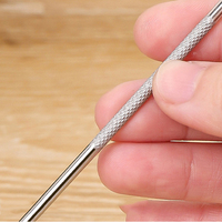 Stylo à café artistique pour la maison, en acier inoxydable 304, outil de barista fantaisie, pour décorer le lait, le latte, le cappuccino, l'espresso