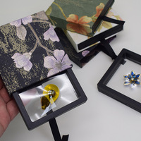 Boîte à tiroirs en film PE artistique à motif floral de style national, boîte flottante, nouvelle collection 2025, emballage en plastique pour ongles portables MH1206 Yiwu