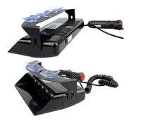 Luces de Emergencia para Auto S1, Rojas y Azules, 12V LED, Luces Estroboscópicas de Advertencia para Parabrisas, 16 Patrones de Destello, Lámparas de Señalización Estroboscópicas para Tablero de Auto