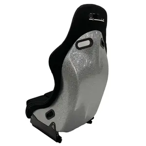 Sedile da corsa a secchiello monofacciale in fibra di vetro progettato da corsa con staffa di montaggio regolabile - Product Image 1