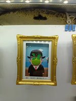 Cadre photo en résine imprimée en 3D Aimant de réfrigérateur Peinture de renommée mondiale Dessin animé Modélisation personnalisée