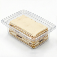 Boîte à lunch en plastique pour aliments, pour sushi, hamburger, chips, sucre, avec petit gâteau, emballage en blister
