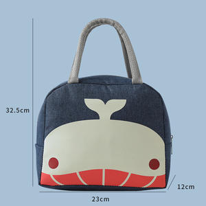 Sac Isotherme Écologique en Tissu pour Déjeuner, Femme et Enfant, Capacité 3-6L, Moderne et Tendance, Sac Glacière Portable - Product Image 2