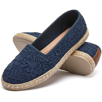 XRH Espadrilles hommes femmes couleur unie Espadrilles chaussures Lofar uni respirant Mules décontractées maille chaussures plates