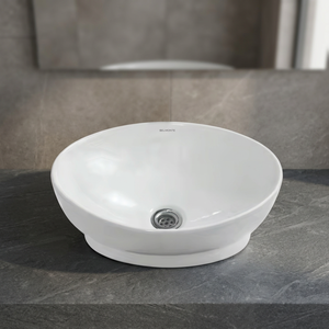 Mesa de cerámica de calidad de exportación, artículos sanitarios modernos, lavabo de superficie sólida, fregadero al mejor precio de la marca India Vistaar - Product Image 1