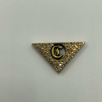 Étiquettes Métalliques Personnalisées Anti-Corrosion en Forme de Cœur et de Triangle avec Strass en Velours D m FASHION – Vente en Gros pour Vêtements, Sacs, Casquettes