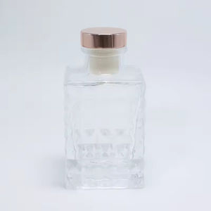 Wholesale Transparent Square Glass for <b>Reed</b> <b>Diffuser</b> Bottle 40ml 90ml 190ml Easy Open End Seal Custom Engraving for Essential Oi - Product Image 6