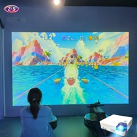 Attraction Sportive Interactive : Jeu de Course à Rameurs en Réalité Augmentée avec Projection, Jeu de Fitness Interactif pour Centres de Divertissement Familial