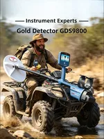 Détecteur de métaux souterrain étanche HEDAO GDS9800 avec écran LCD pour la recherche d'or et de trésors, bobine de 40 cm, 50 pouces, pour pièces de monnaie américaines, IP54