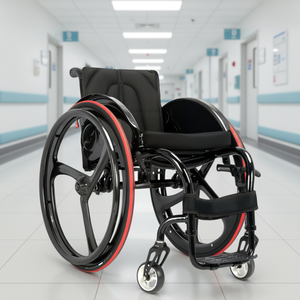CA9881 Carrozzina Sportiva Leggera in Alluminio ad Alta Resistenza per Ausili per Terapia Riabilitativa - Product Image 2