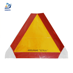 Logotipo personalizado SMV Placa de marcado trasero <span class=keywords><strong>Señal</strong></span> de triángulo <span class=keywords><strong>Señal</strong></span> reflectante Etiqueta de <span class=keywords><strong>señal</strong></span> de vehículo de movimiento lento - Product Image 6