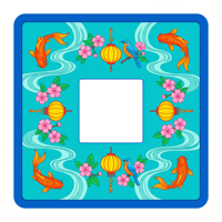 Tapis de Mahjong Thème Plage Ambiance Estivale, Housse de Table de Poker, Tapis de Jeu Portable Enroulable pour Pique-niques en Extérieur et Jeux de Voyage