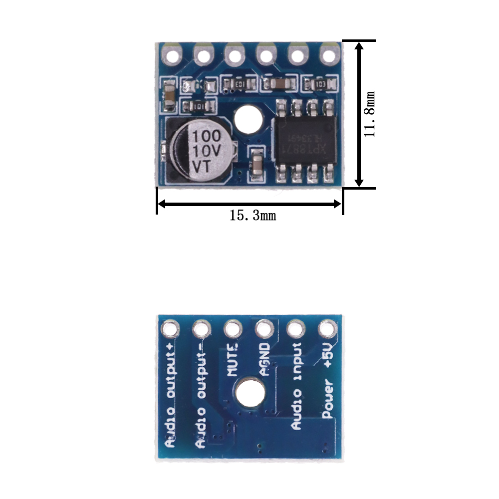LTK5128 XPT8871 Mono AB sınıf D amplifikatör kurulu DC 5V 1A 5W