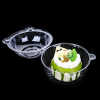 Conteneurs pour Cupcake en plastique jetables, pièces, de qualité alimentaire, prix d'usine, avec couvercle dôme