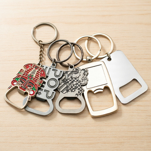 Porte-clés ouvre-bouteille personnalisé en acier inoxydable avec logo personnalisé pour les cadeaux promotionnels d'entreprise et les anniversaires - Product Image 2