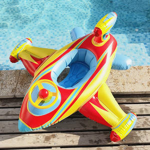 Eco-friendly PVC gonfiabile piscina galleggiante sedile bambino comodo soffiare aereo bambino di sicurezza anello di nuoto barca per bambini - Product Image 1