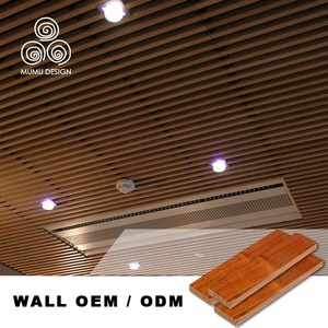 Pannello Acustico in PVC Effetto Legno MUMU per <span class=keywords><strong>Soffitto</strong></span> Residenziale, Rivestimento Decorativo per Portico e Galleria - Product Image 6