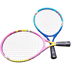 Ventes en gros d'usine, raquettes de tennis pour enfants, 19-27 pouces, fibre de carbone, nylon, raquettes de tennis individuelles pour débutants - Product Image 1