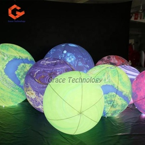 Ballon gonflable personnalisé du système solaire avec éclairage LED, ballon gonflable éducatif sur le thème de l'astronomie pour la décoration - Product Image 3