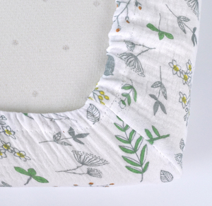 Muslin Baby <strong>Crib</strong> Sheets for Boys Girls Fitted <strong>Crib</strong> Sheet for Standard <strong>Crib</strong> and Toddler Mattress <strong>Super</strong> Soft Cotton Baby Sheet - Product Image 5