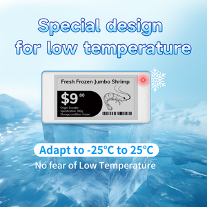Étiquette électronique de rayon pour congélateur ultra-mince à écran E-Ink de <span class=keywords><strong>2</strong></span>,66 pouces, compatible Bluetooth 5.0, batterie 5 ans, détection 120 m - Product Image 4