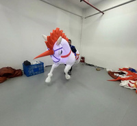 Ballon gonflable géant en forme de cheval marchant en tissu Oxford pour défilés et spectacles – Durable et facile à installer