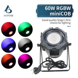 Precio al por mayor: Mini Foco Par COB de 60W, IP33, RGBW, DMX, para Escenario, Efecto Blinder - Product Image 2