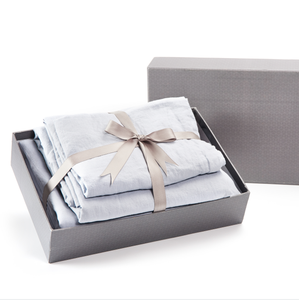 Collection de literie 4 pièces en lin belge 100% doux et respirant, comprenant une housse de couette, une drap et des taies d'oreiller - Product Image 4