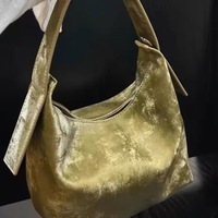 Nouveau sac à main imprimé style chinois en peinture à l'encre, sac vintage grande capacité à porter sous le bras, sac seau décontracté pour femme