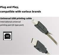Câble d'impression 15m USB 2.0 câble de données d'imprimante avec amplification du signal, câble d'extension de caméra à puce IC haute vitesse
